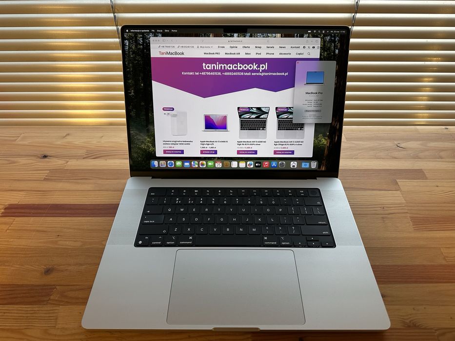 Laptop Apple MacBook Pro 16 A2485 M1 Max 64gb 1tb ssd A+ fv23