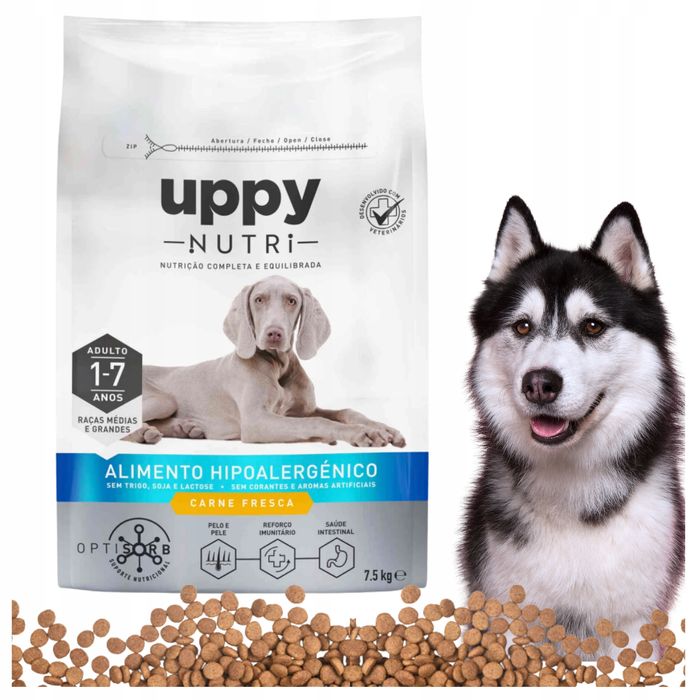 Sucha karma bezzbożowa Uppy Nutri Premium, kurczak 7,5 kg dla psów