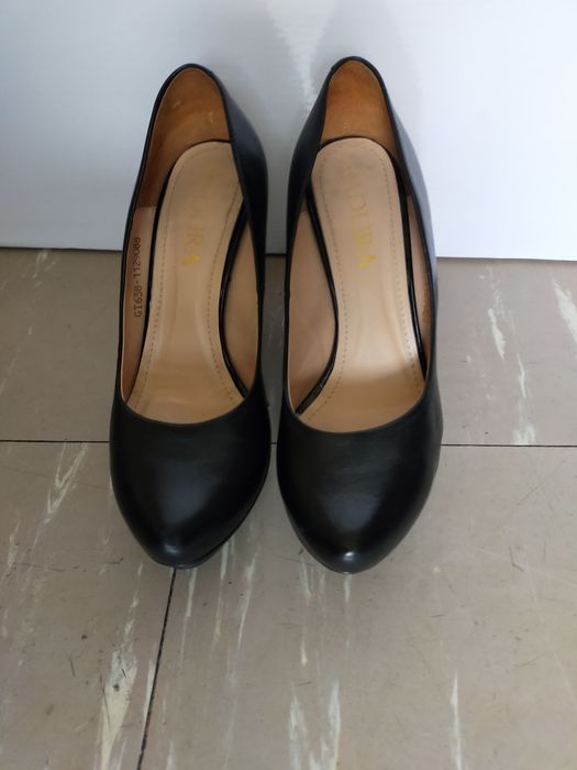 Szpilki skórzane Badura 36/23 cm jak nowe