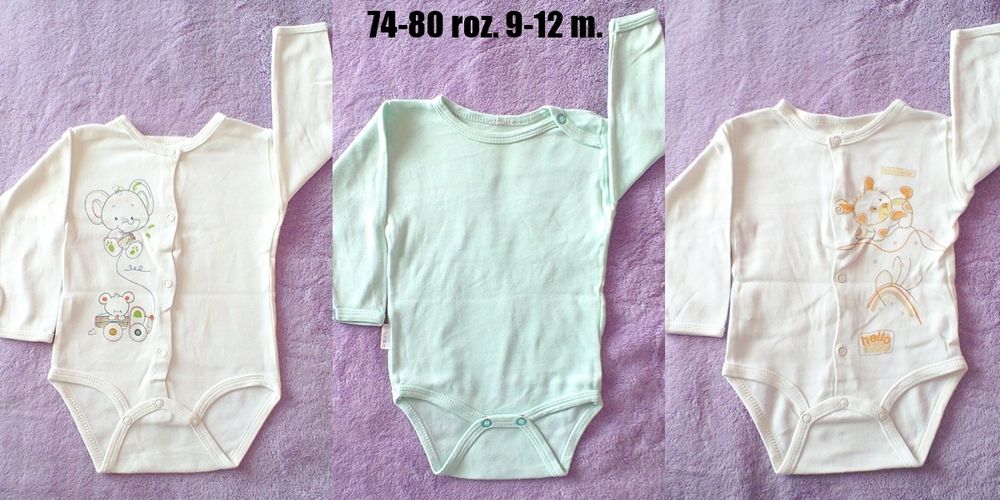Body 13 szt. 74-80 roz. 9-12 m.