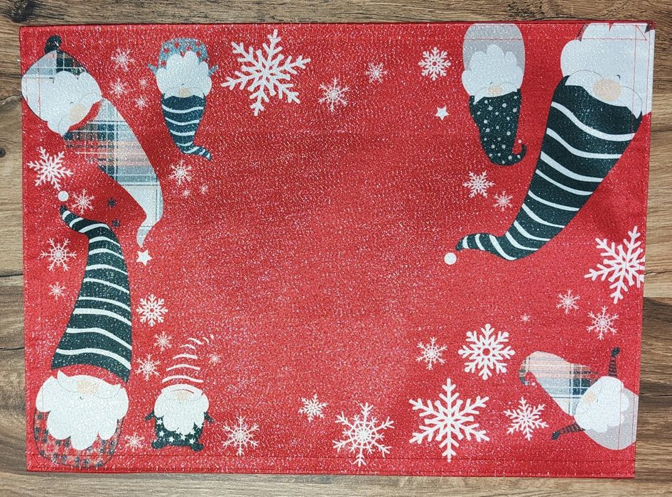 Podkładka Świąteczna na stół czerwona