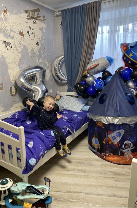 Дитяча палатка, намет «Космічні пришоди» 95х95х135 см