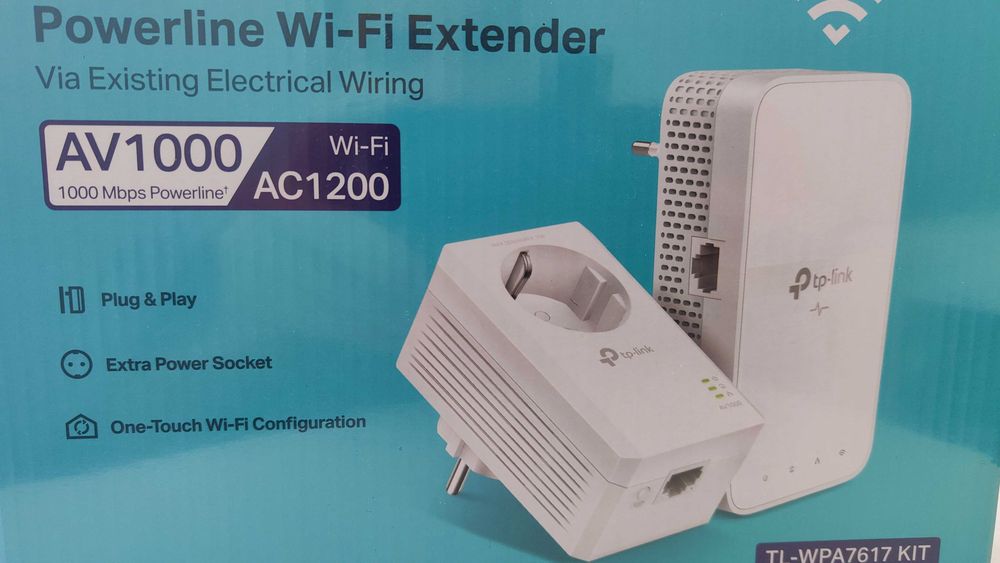 Powerline Wi-Fi Extender AV1000/AC1200 TL-WPA7617 KIT