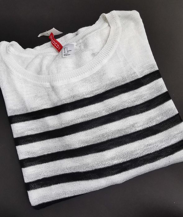 H&M Divided letni sweterek w paski S/M