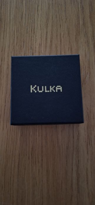 Kolczyki koła z kamieniami Granatu i czarnego Turmalinu nowe