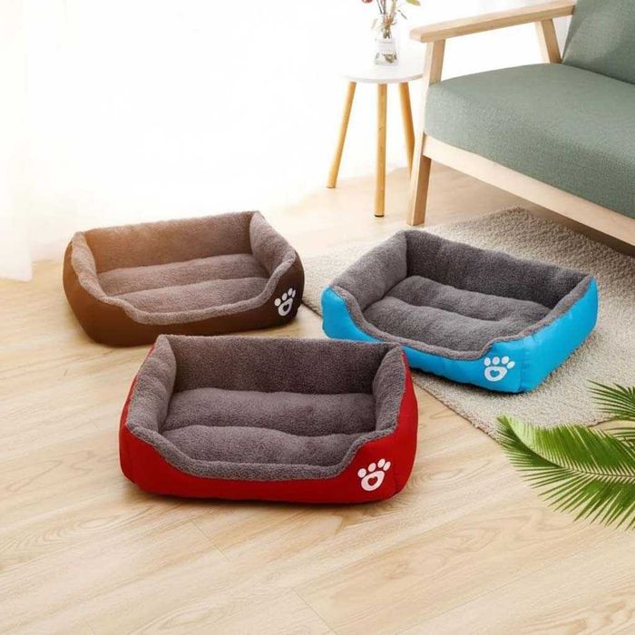 Лежанка для животных / Лежанка-пуфик / Мягкая кровать - 3 размеры