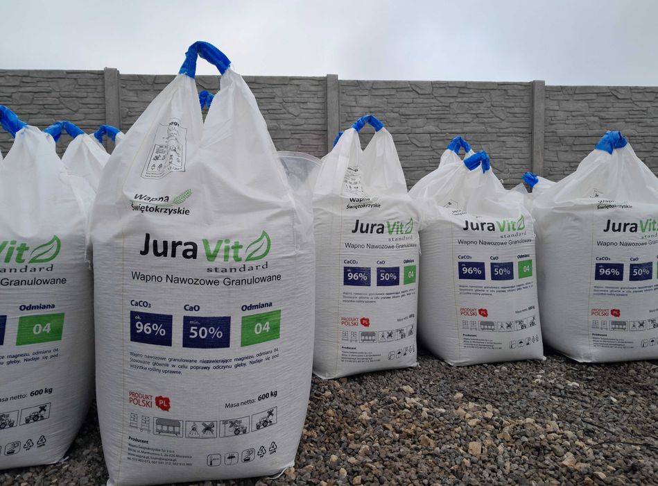 Wapno granulowane też EKOLOGICZNE  JuraVit 54% -super granula 2-8mm -Hurt Polska !