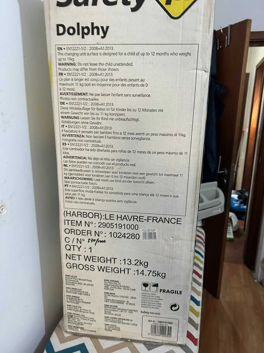 Fraldário com Banheira e "Gavetas" Safety1st