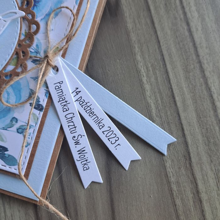 Kartka na Chrzest dla chłopca, personalizowana