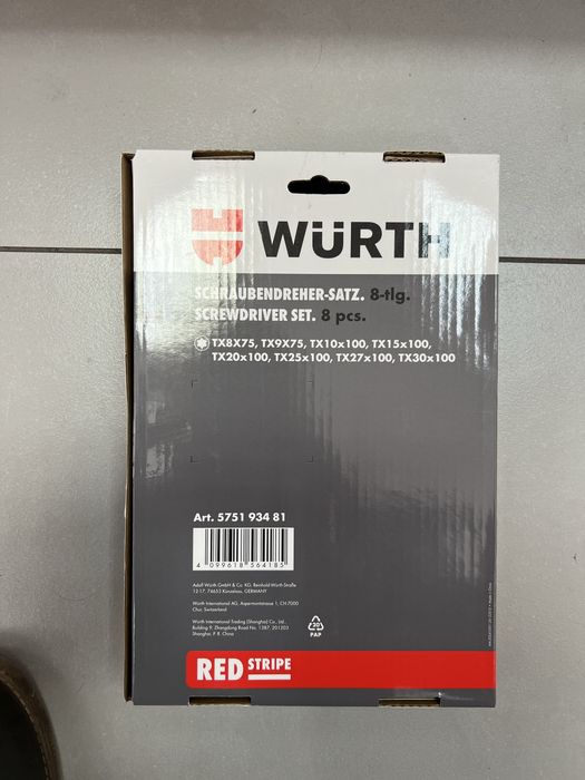 Nowy! Zestaw wkrętaków torx 8 elementow .