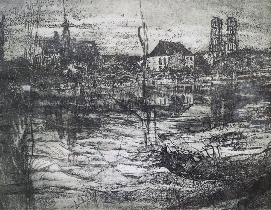 Duża Grafika - Ostrów Tumski, Wrocław,  Halina Pawlikowska