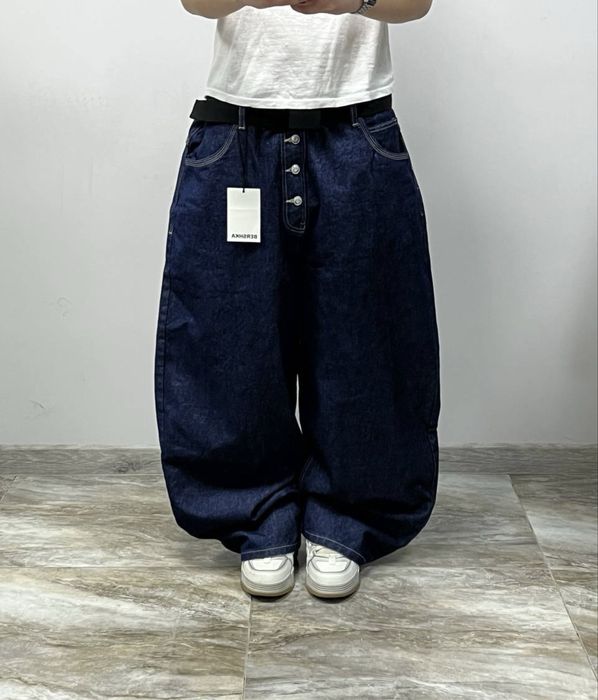 Нові широкі джинси SUPER BAGGY rap japanese jeans широкие джинсы бегги реп Jaded London