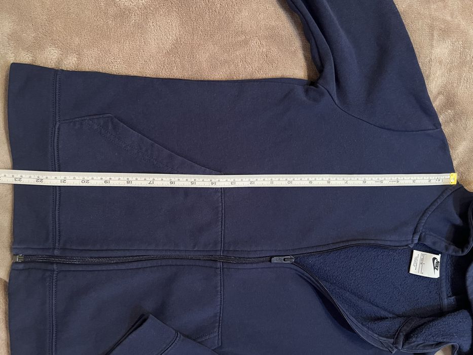 Кофта Nike зіпка,темно синього кольору розмір s