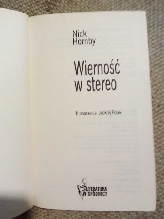 Wierność w stereo - Nick Hornby wyd 2005