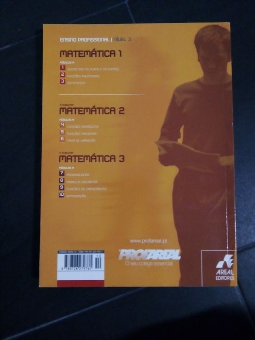 Livro de matemática, ensino profissional. Como novo. Nunca foi usado.