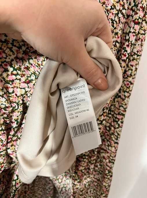 Spódnica boho kwiaty