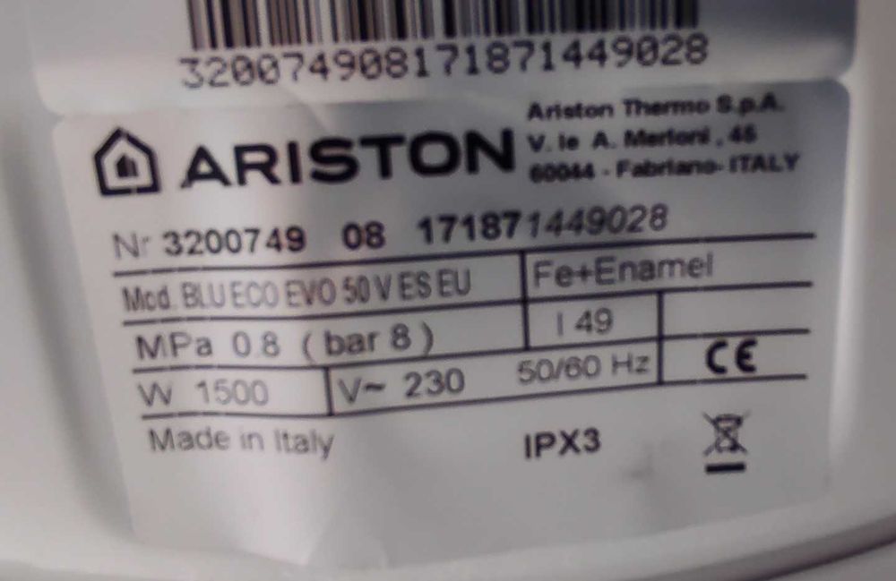 Acessórios Termoacumulador Ariston Blue ECO