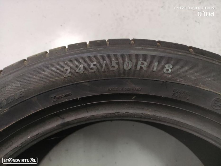 2 pneus semi novos 245/50/18 dunlop rft - oferta dos portes