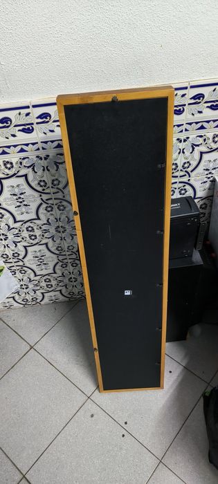 Quadro de fotos em vidro e madeira
