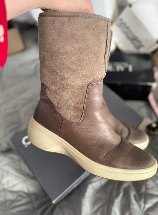 Розпродаж! Напівчоботи на танкетці ECCO SOFT 7 WEDGE
