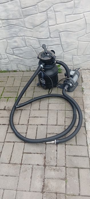 Basen ogrodowy, pompa wody piaskowa, maty podgrzewające