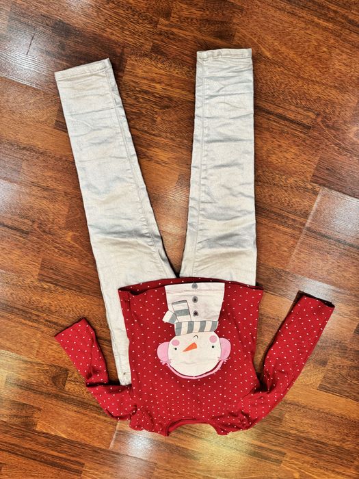 новорічний комплект zara 128, джинси zara 128 реглан