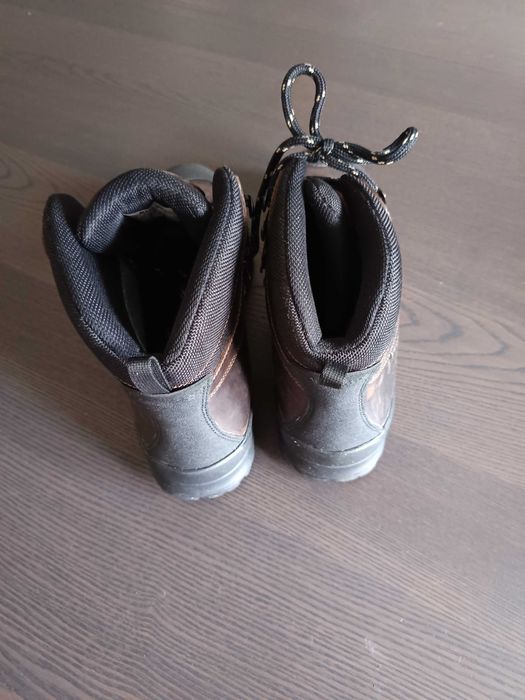 Botas novas de couro de mulher, impermeável, de caminhada