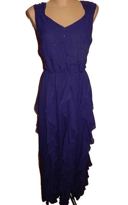 Sukienka ASOS maxi falbany plus size