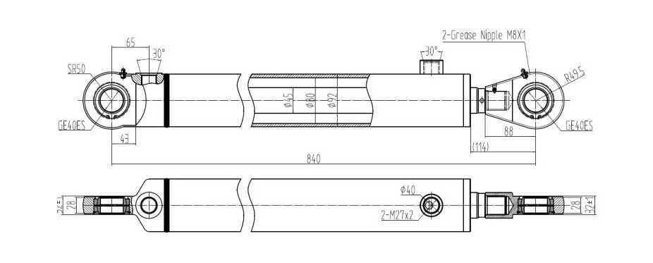 siłownik łuparki łuparka 12 ton 80/45/500. Dobieramy podzespoły.