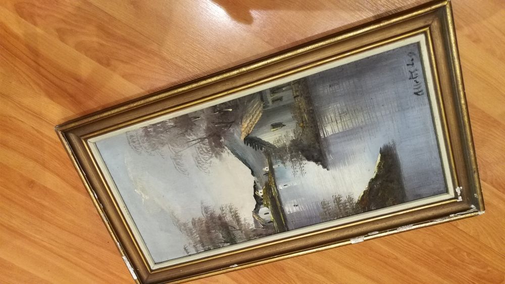 Quadro antigo pintado á mão424395384575109127