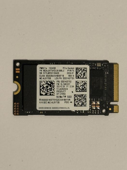 Samsung PM9C1a 1TB M.2 2242 NVMe PCIe 4.0 - Nowy z demontażu