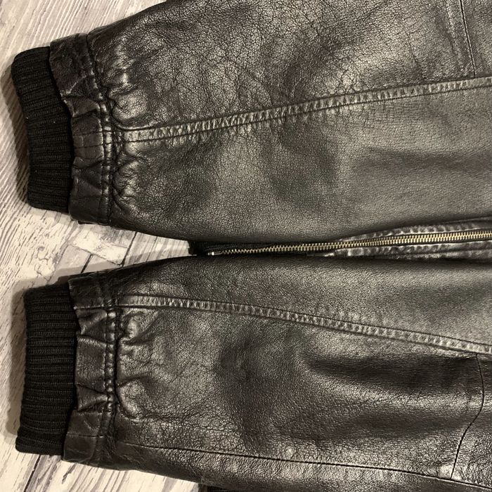 Кожаная куртка Bench Manchester Black Casual Signature Pilot Bomber Alpha Aviator