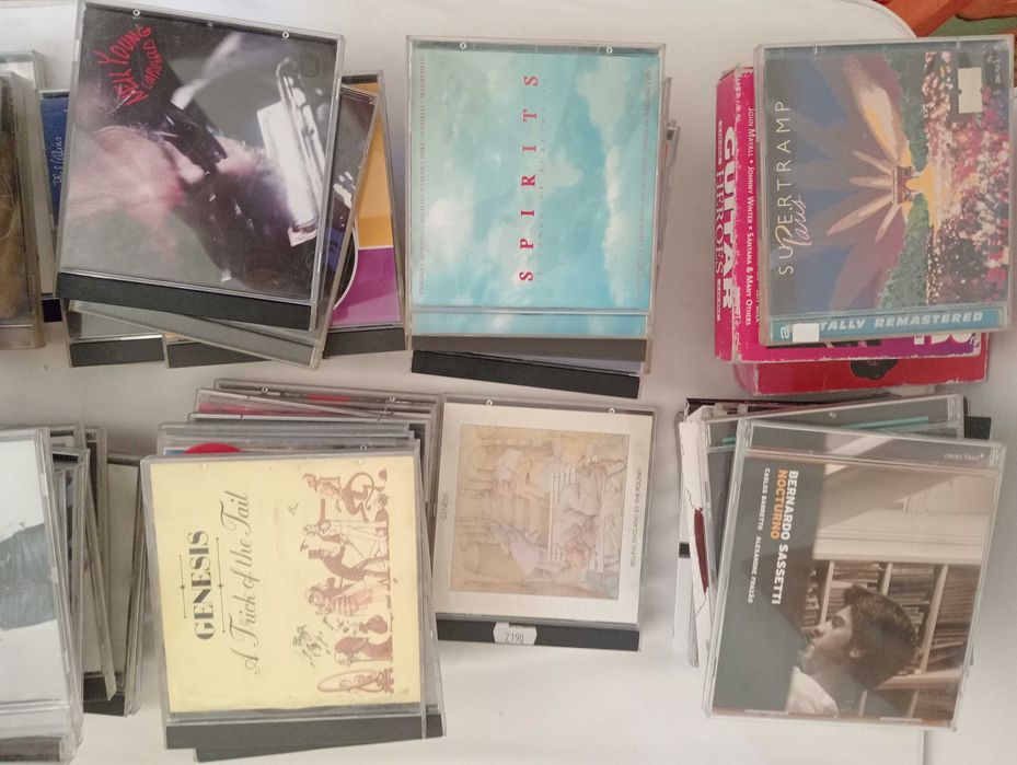 Lote 100 cds Varios estilos musicais  Rock Pop e Portuguesa