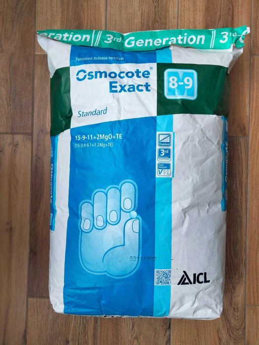 1 кг! Osmocote Standart 8-9M (15-9-11+2MgO+TE)