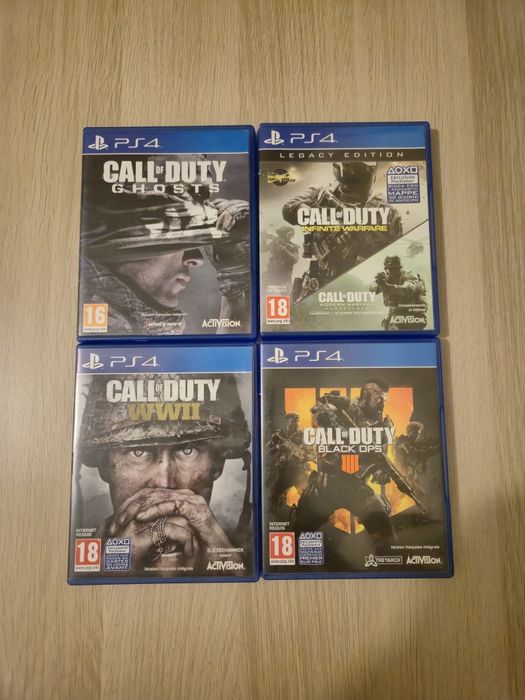 4 jogos PS4 Call of Duty ótimo estado