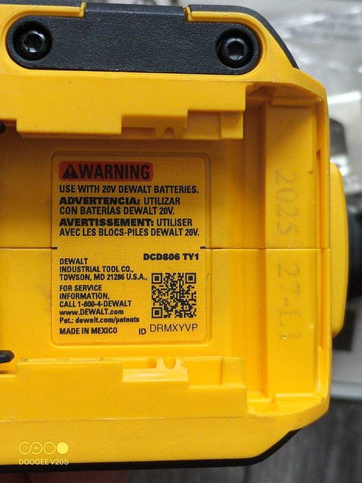Dewalt DCD801 DCD806 20V MAX Brushless Drill Driver