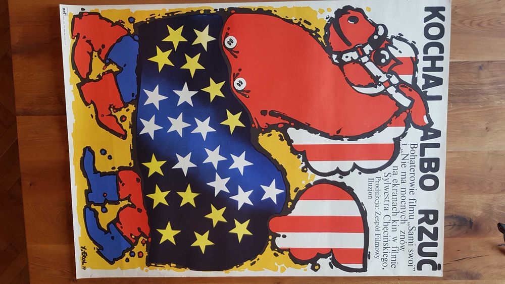 Oryginalny Plakat Filmowy Kochaj Albo Rzuć 1977 Sami Swoi Erol