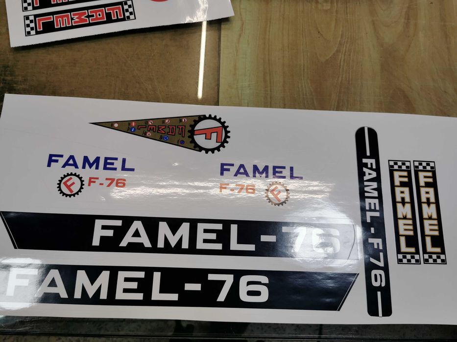 famel mirage zundapp autocolantes