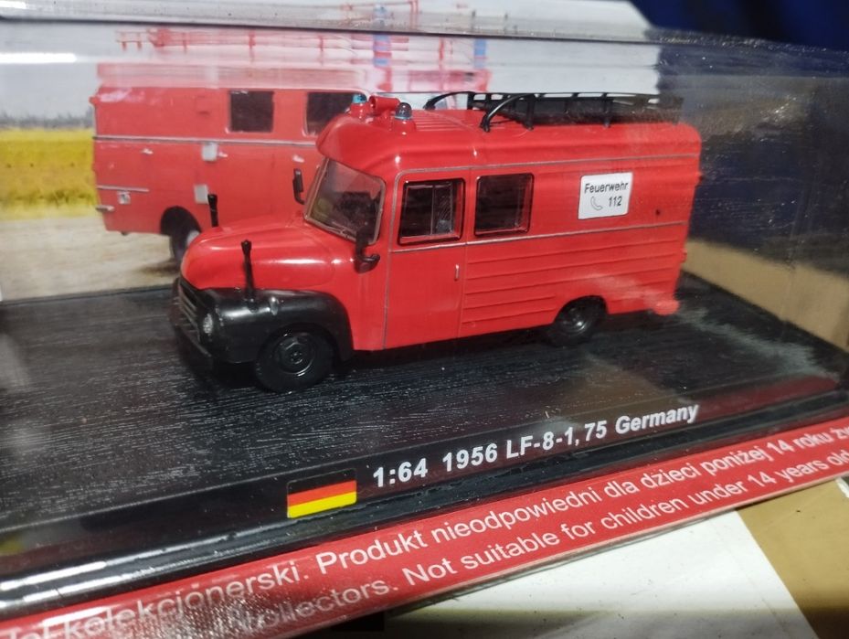 Amercom niemiecki samochód gaśniczy LF 8-1,75  model z roku 1956 Skala