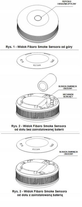 FIBARO Czujnik dymu FGSD-002 Smoke Sensor Z-Wave