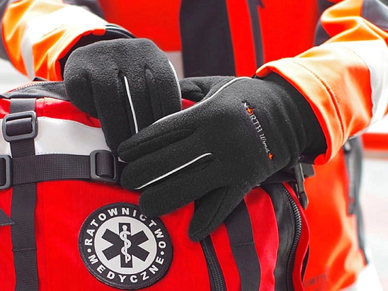 Rękawiczki polarowe North Wind czarne (XL)