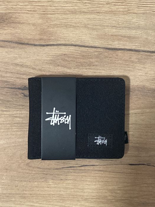 Portfel czarny stussy 3 sztuki