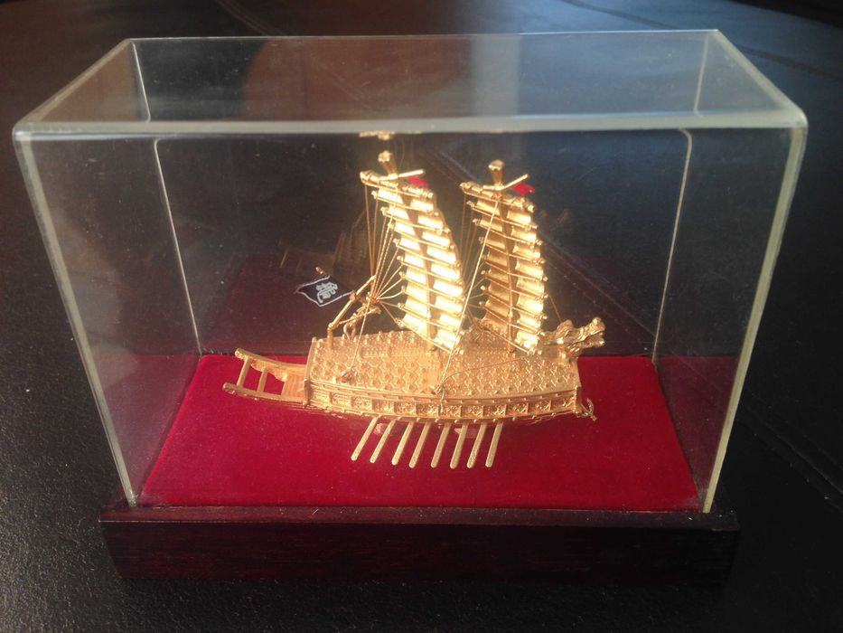 Modelo do primeiro barco couraço do mundo 1592-Barco Tartaruga