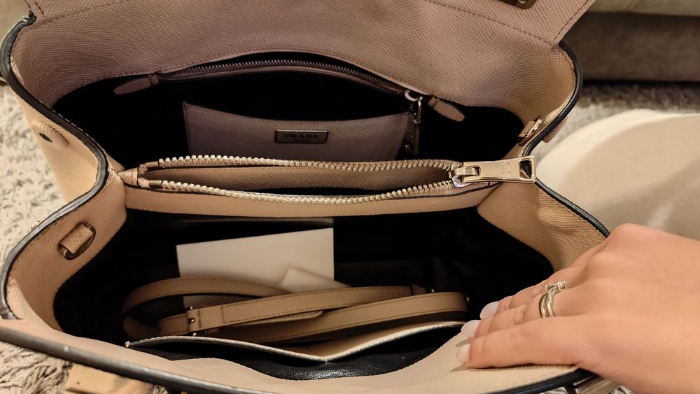 Prada turnlock saffiano