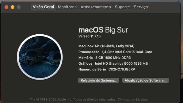 MacBook Air 13/inch 2014