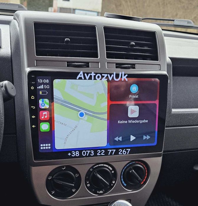 Магнитола COMPASS Jeep PATRIOT RENEGADE Патриот Компас CarPlay Android 16