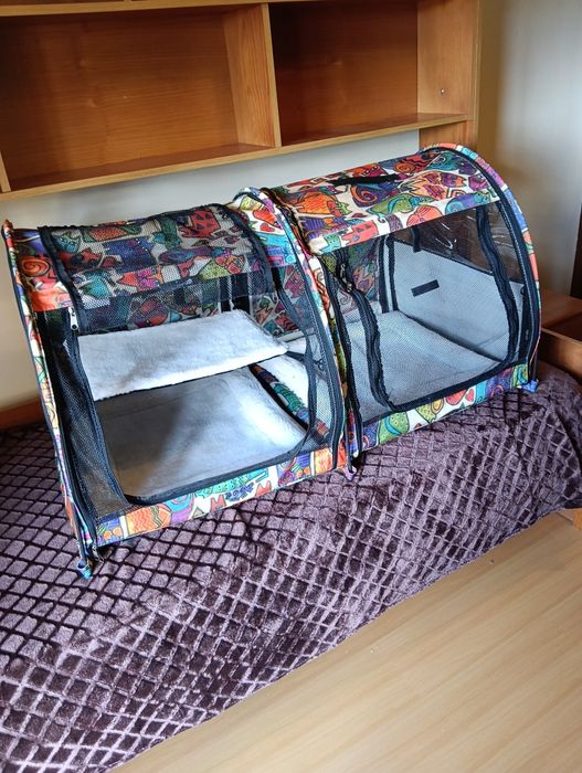 Tenda de exposição.