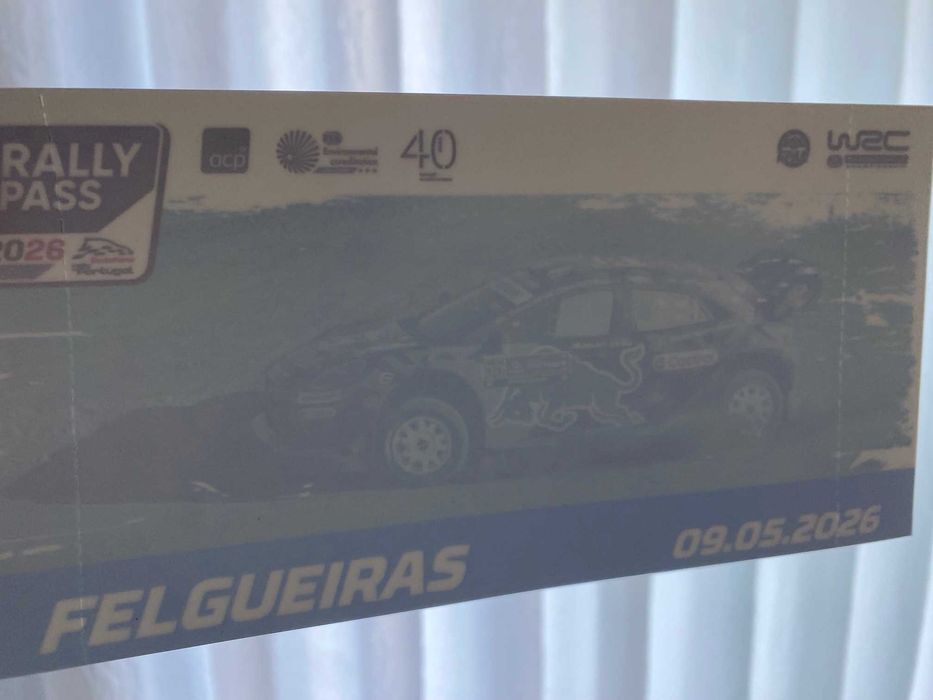 Vendo 2 Rally Pass 2026 - SS Felgueiras (Bilhetes Rally de Portugal WRC)