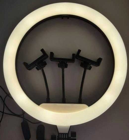 Кольцевая лампа 45см со штативом профессиональный свет