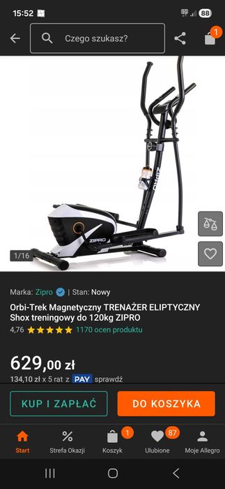 Orbitrek ZIPRO stan idealny